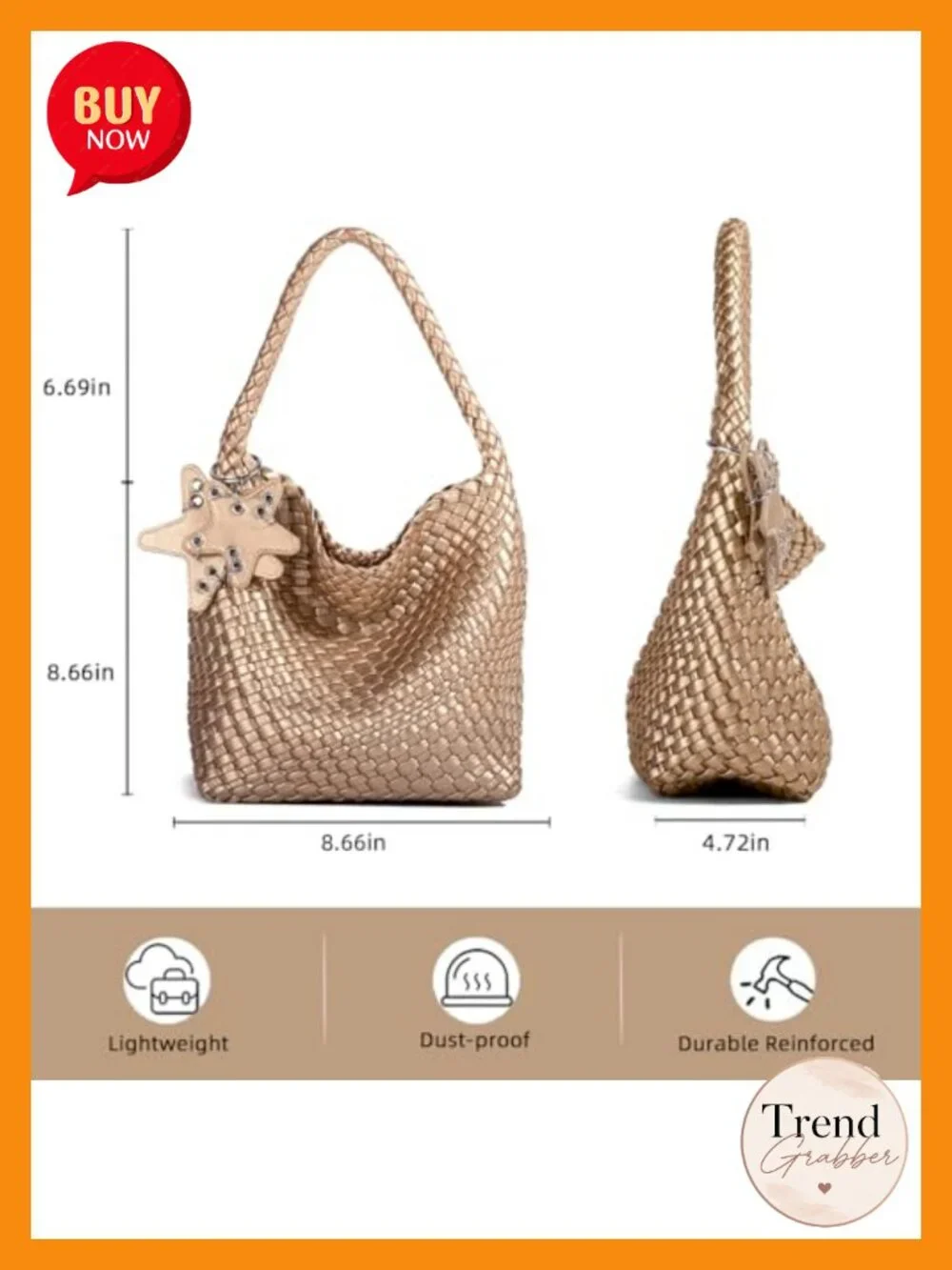 Handcrafted Cross Weave Women's Hobo Shoulder Bag Slouchy Tote Luxury Textured